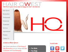 Tablet Screenshot of hairqwest.com